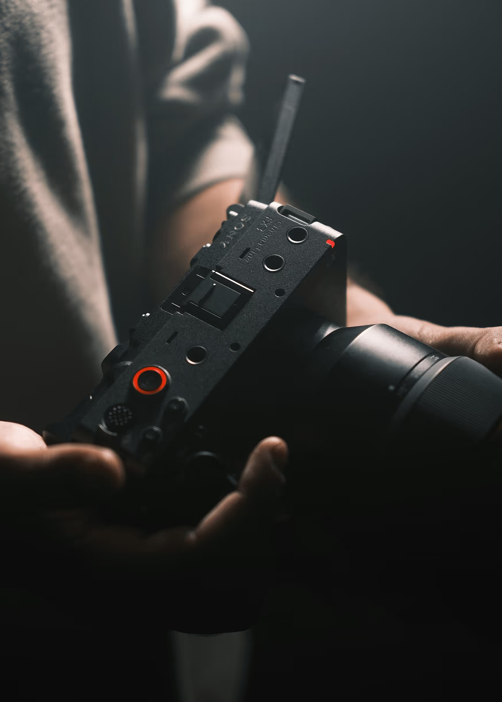 a man holding a camera Sony fx3 conveying what camera gear Unit's provide
