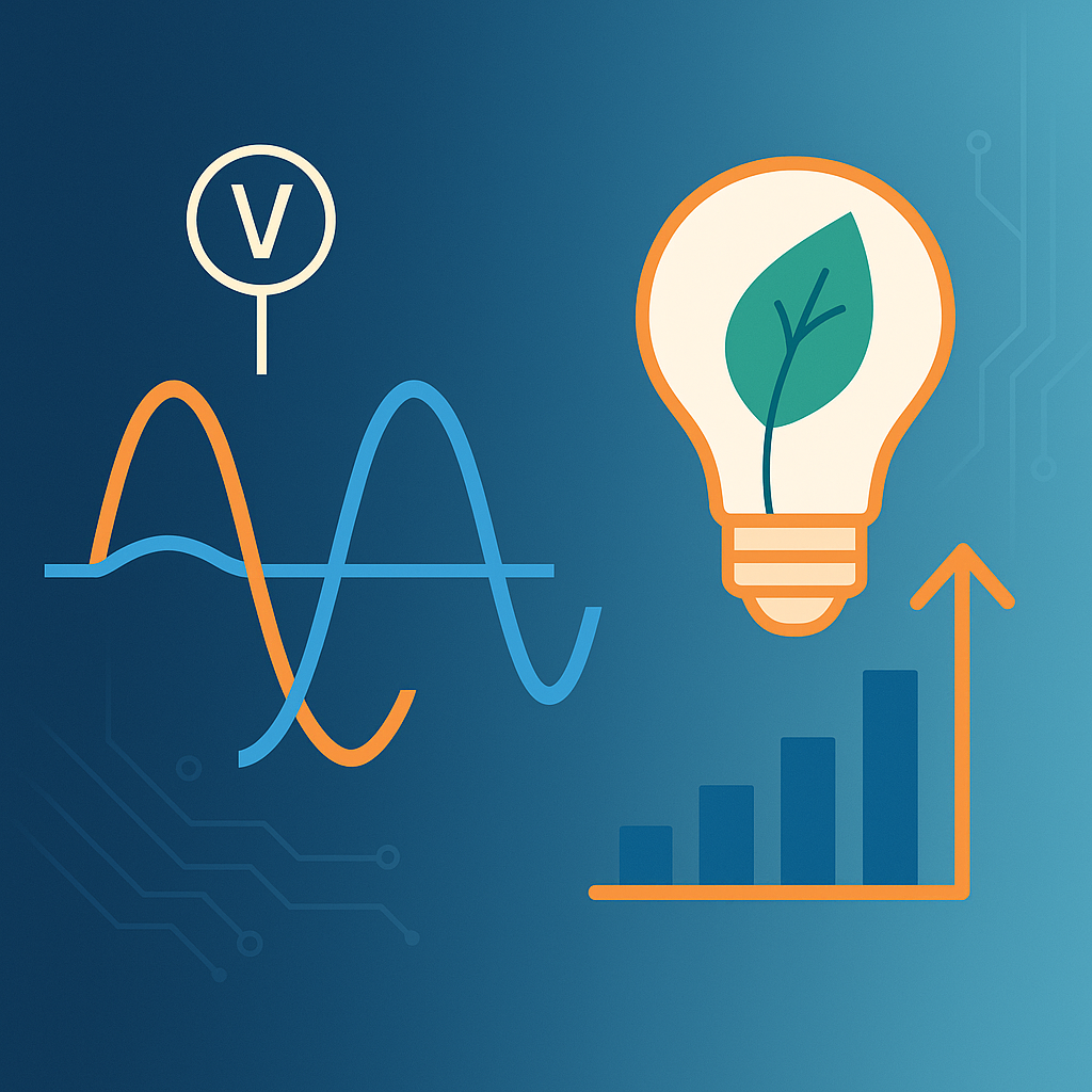 A light bulb with a leaf next to a graphAI-generated content may be incorrect.