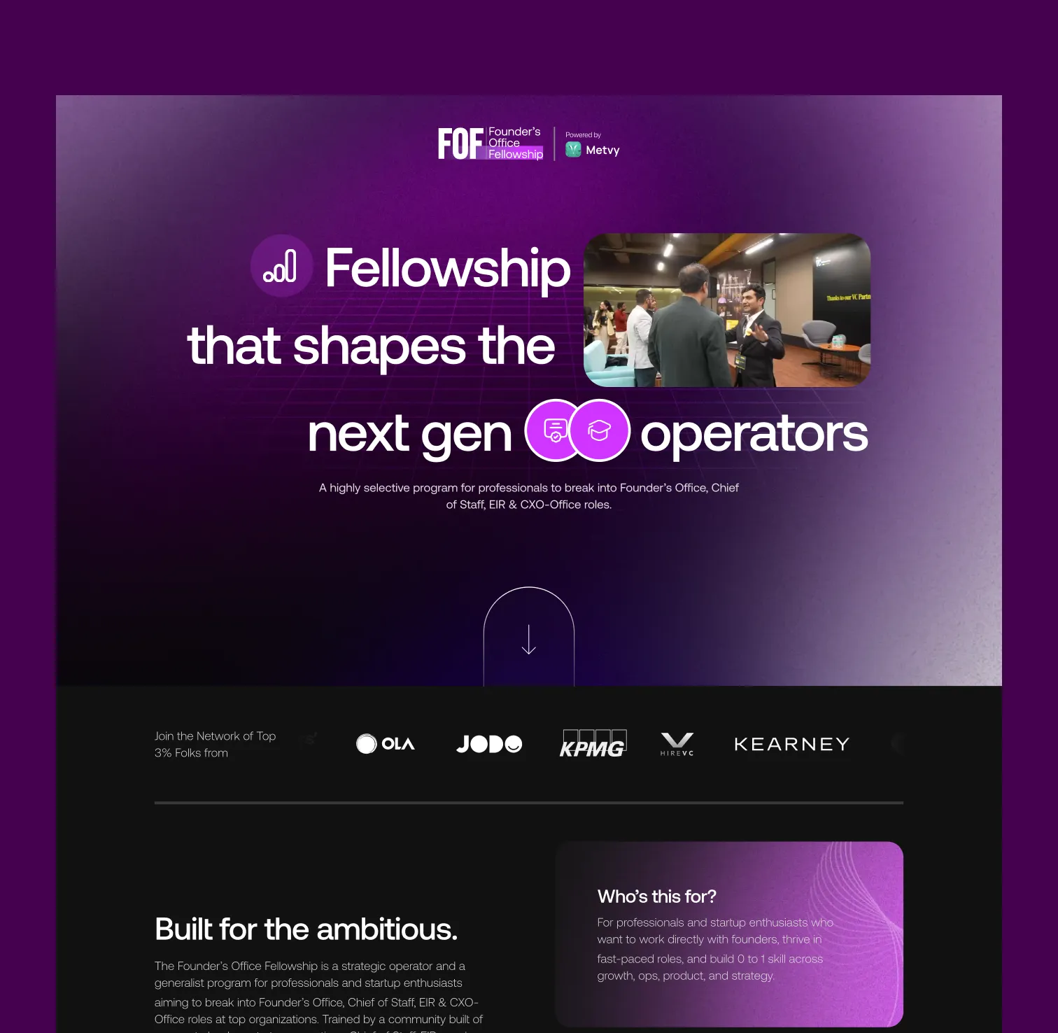 Founder Office Fellowship
