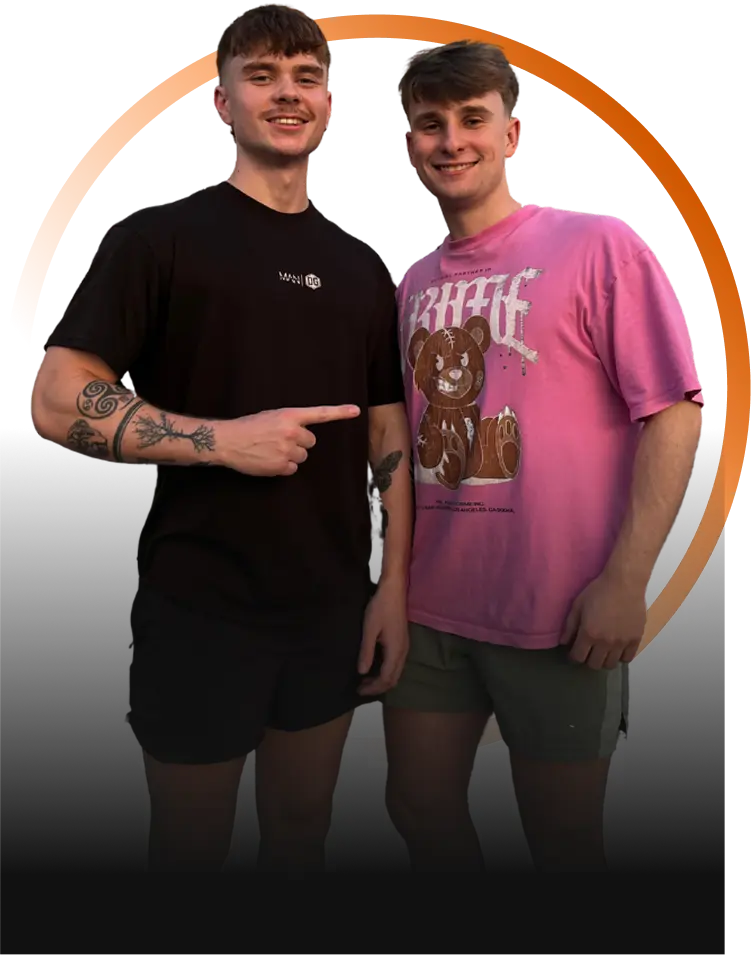 Dylan Barry with a personal client