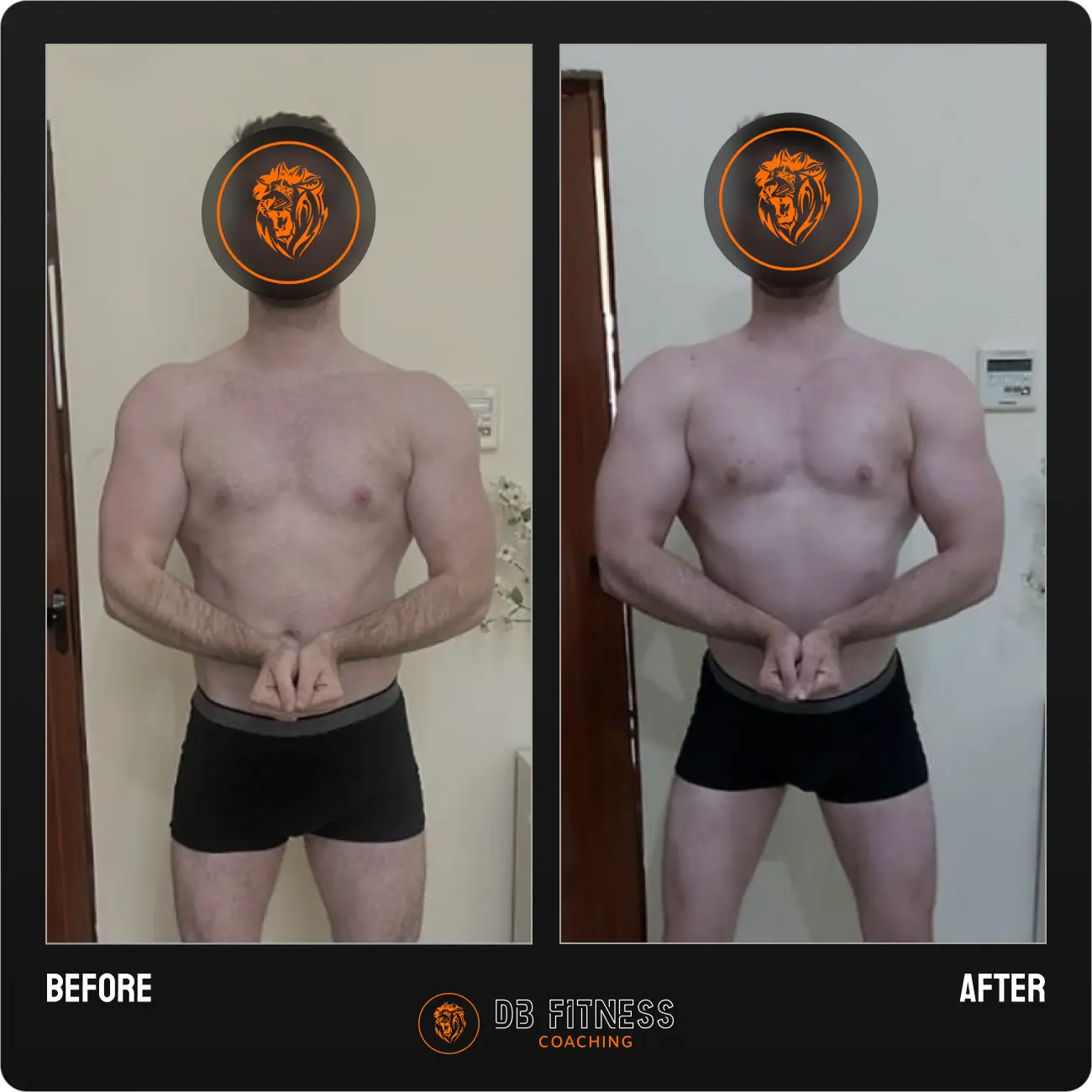 1:1 coaching client Kevin transformation