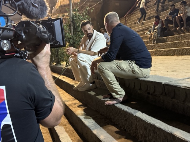 Rob and Rylan In Varanasi filming permits