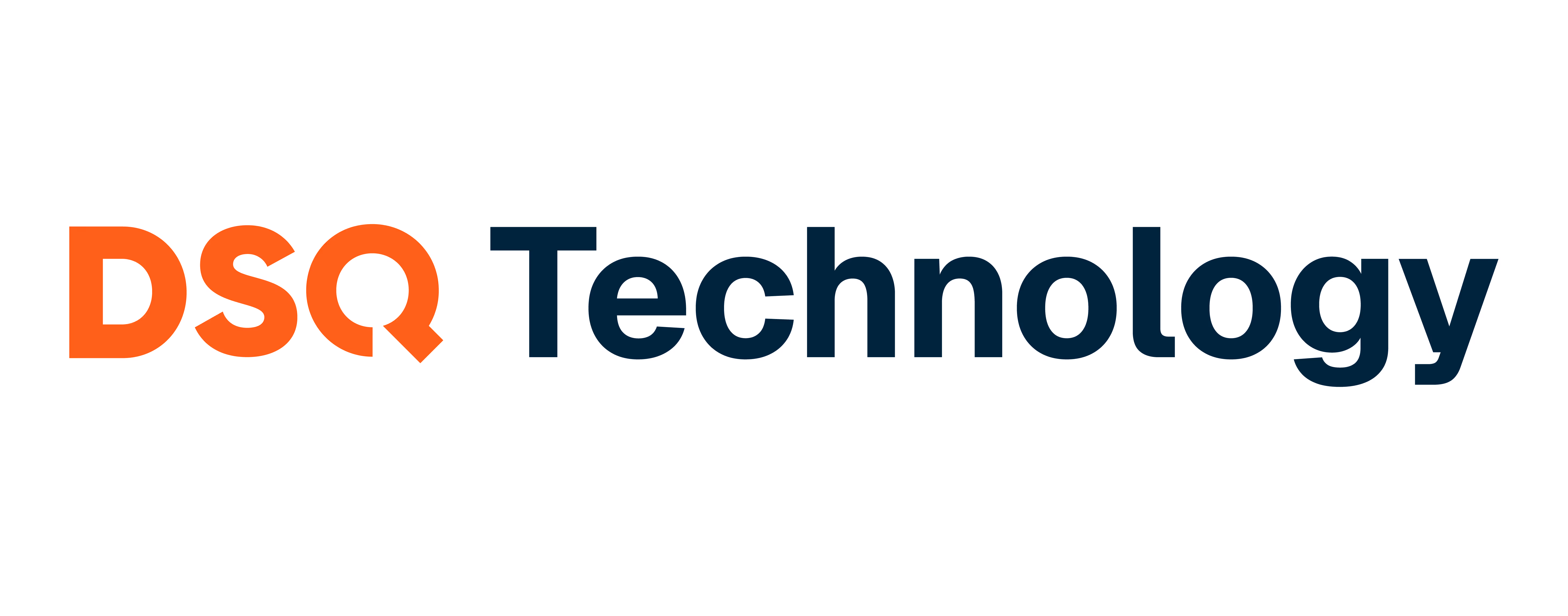 DSQ(orange) Technology(deep blue) logo
