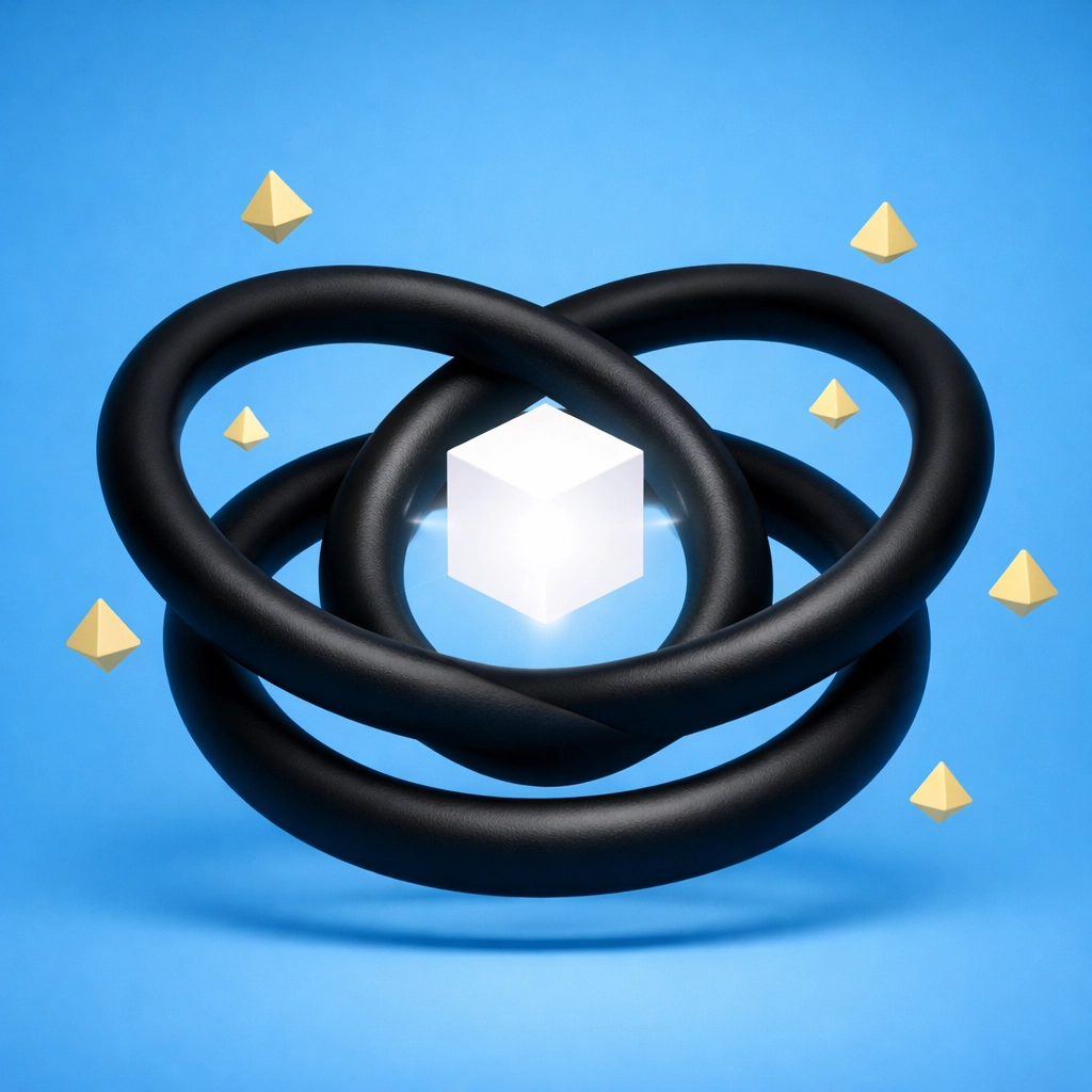 Interlocking rings symbolizing a unified marketing system used by a performance marketing agency.
