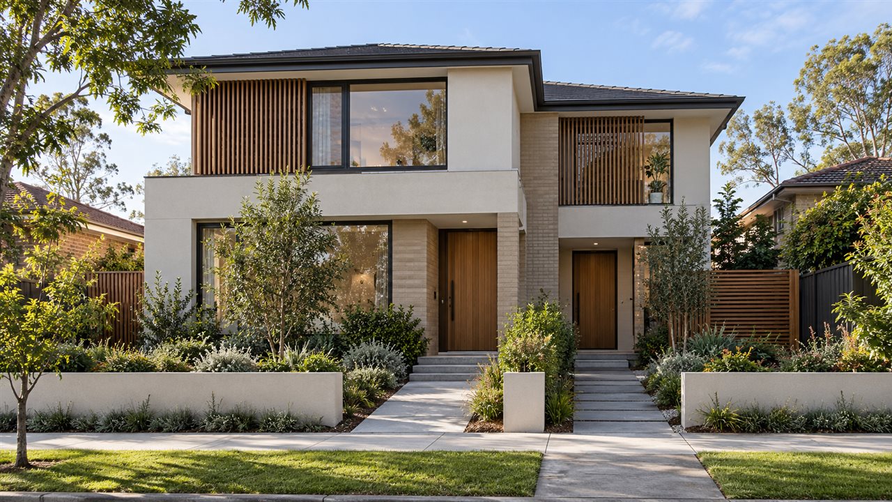 Dual living home with two separate entries under one roofline