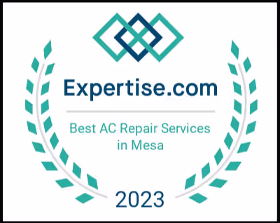 Expertise.com award badge for Best AC Repair Services in Mesa 2023