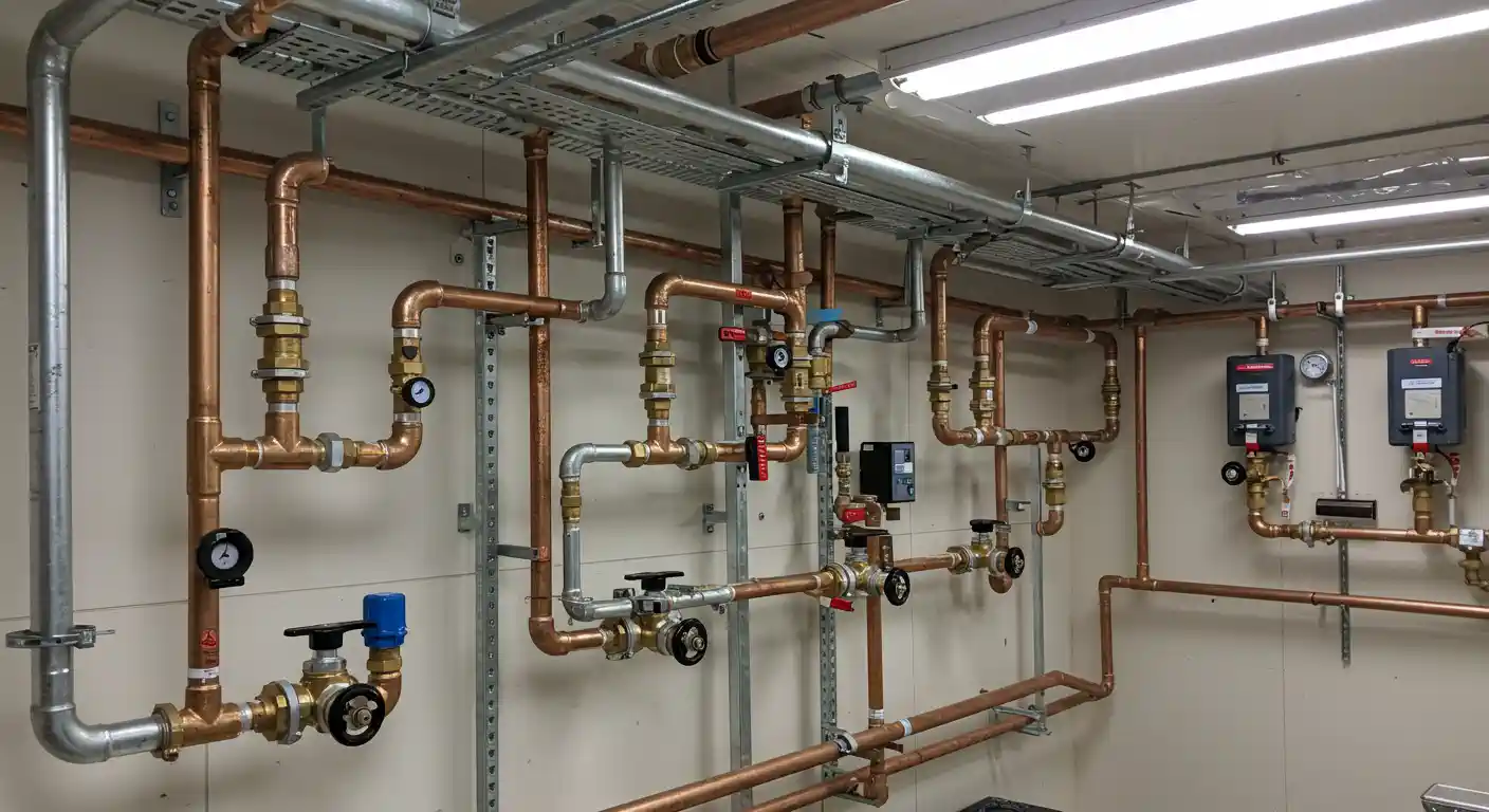 Commercial Gas Piping Installation | The Cooling & Plumbing Co.