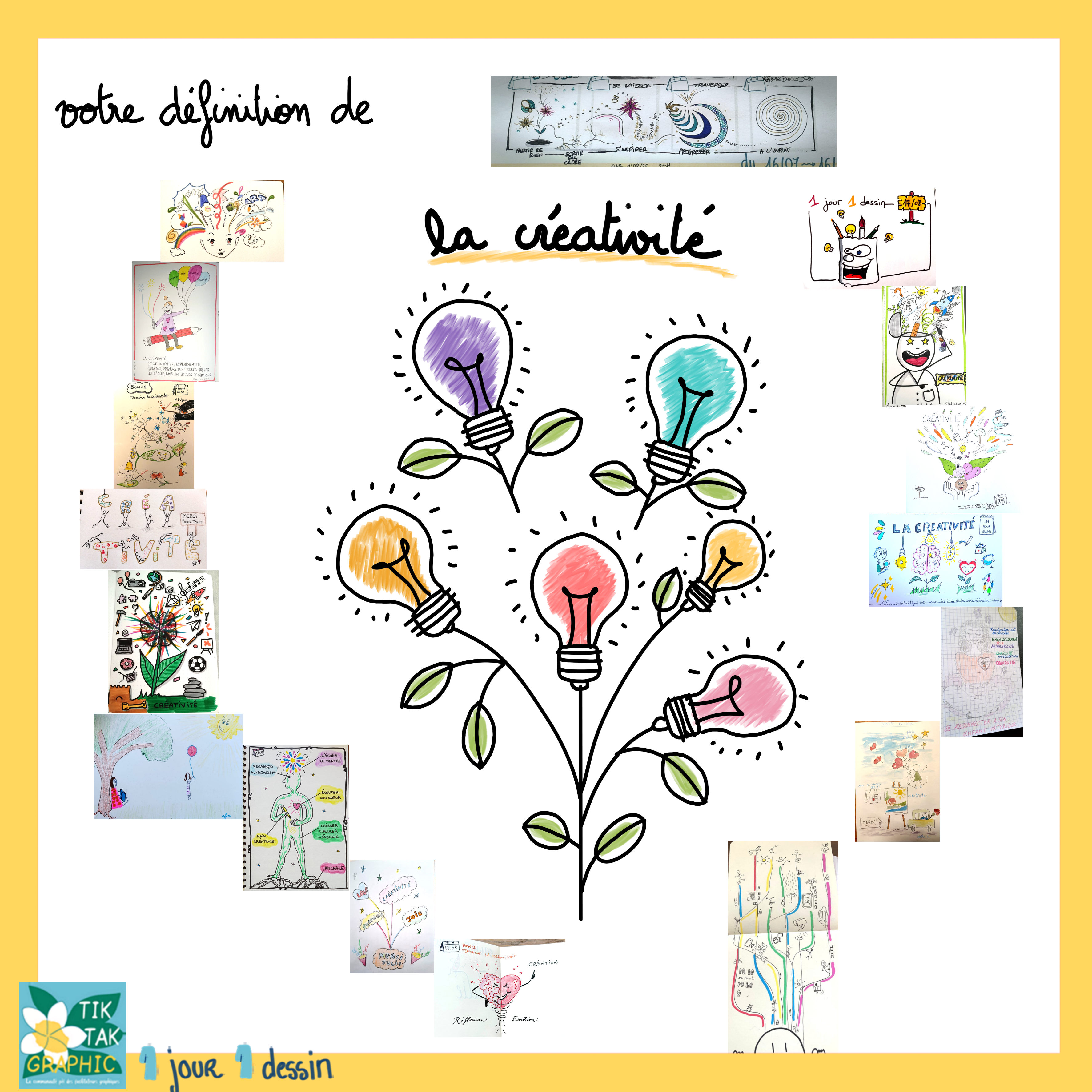 compilation des dessins du jour 33 du challenge 1J1D 2025