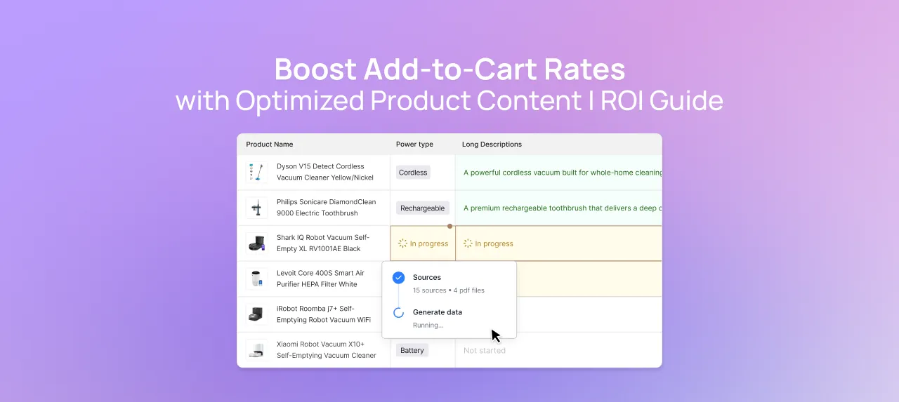 Boost Add-to-Cart Rates with Optimized Product Content | ROI Guide
