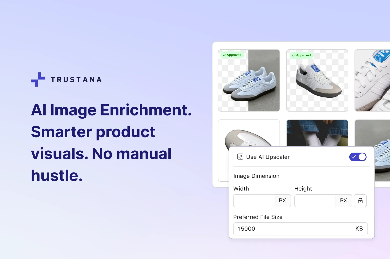 AI Image Enrichment. Smarter product visuals. No manual hustle.