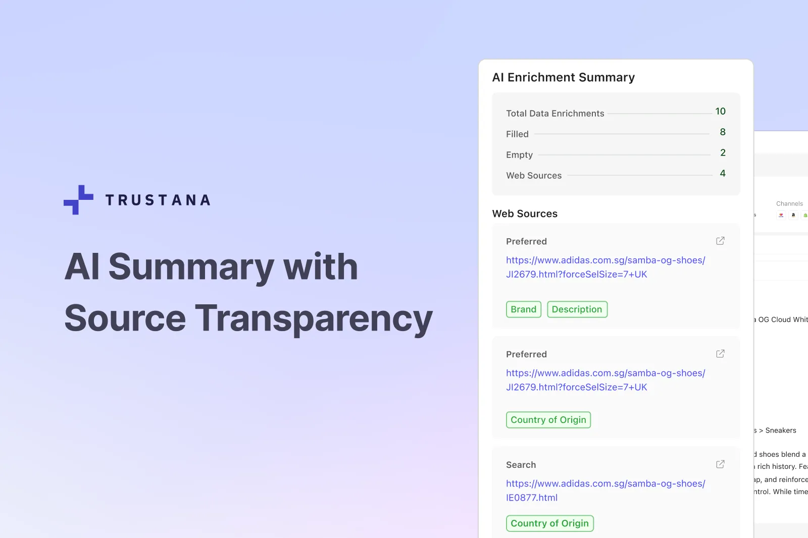 AI Summary with Source Transparency