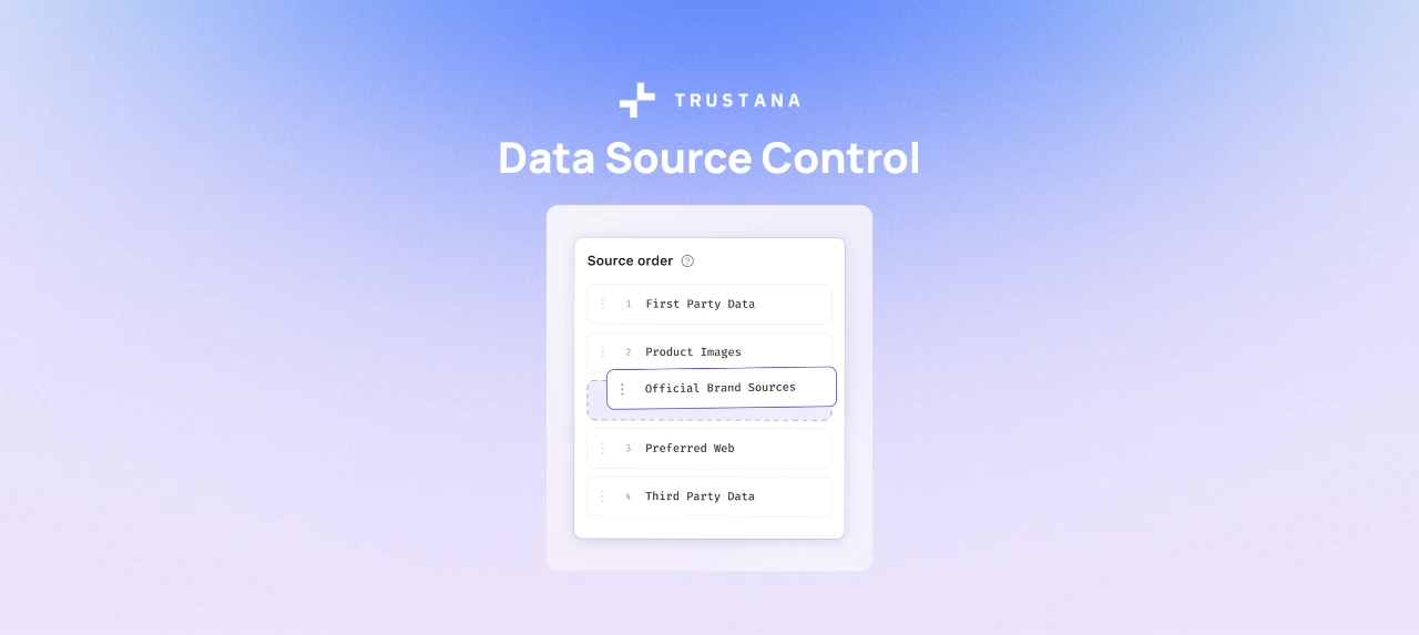 Data Source Control: Cleaner, More Trustworthy Product Data at Scale