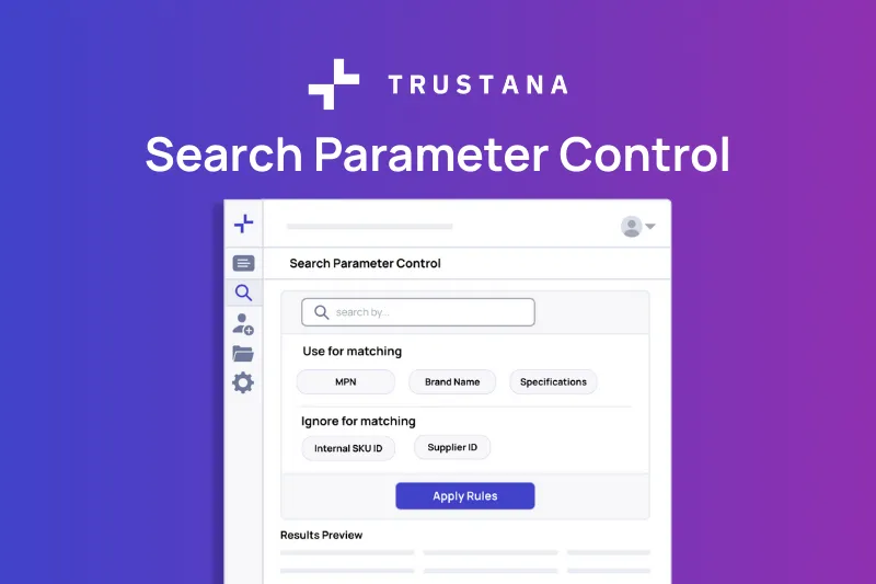 Search Parameter Control for Product Data Enrichment