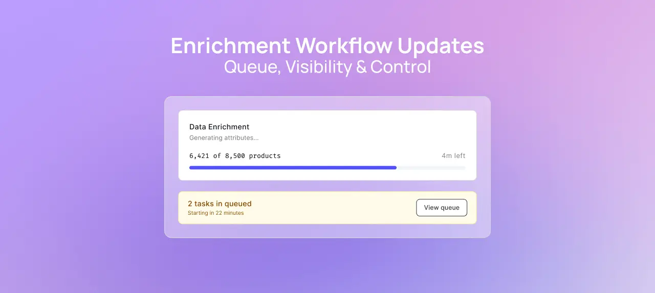 Enrichment Workflow Updates: Queue, Visibility & Control
