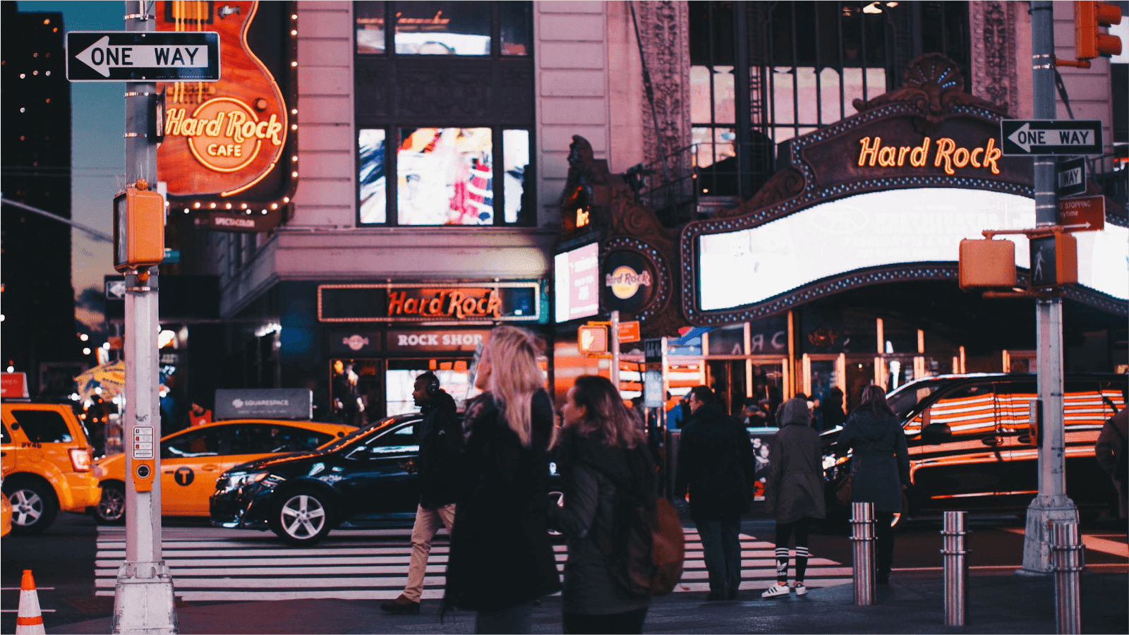 Hard Rock cafe in New York City