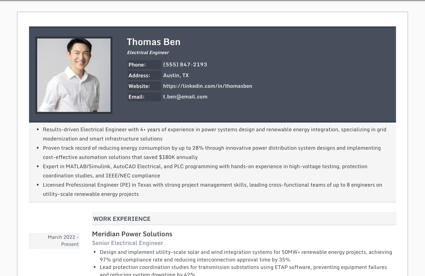 Electrical Engineer