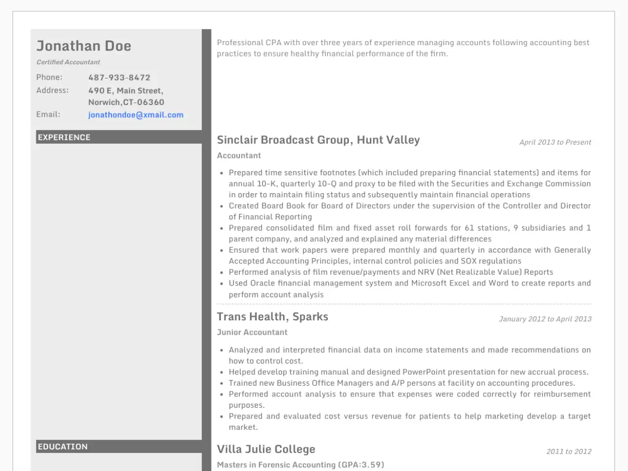 Accounting Executive
