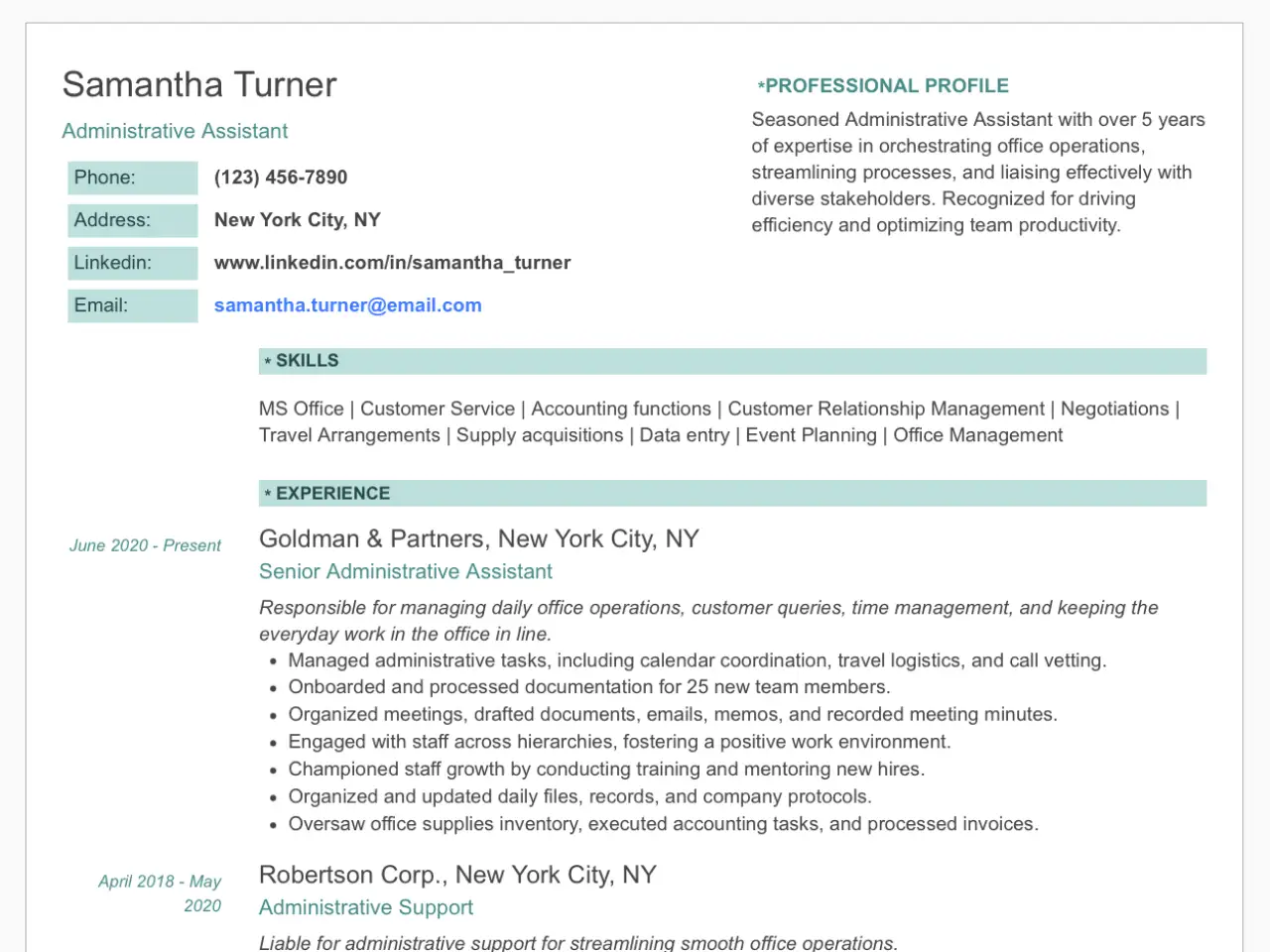 Administrative Assistant