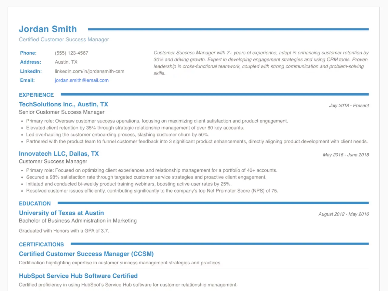 Customer Success Manager