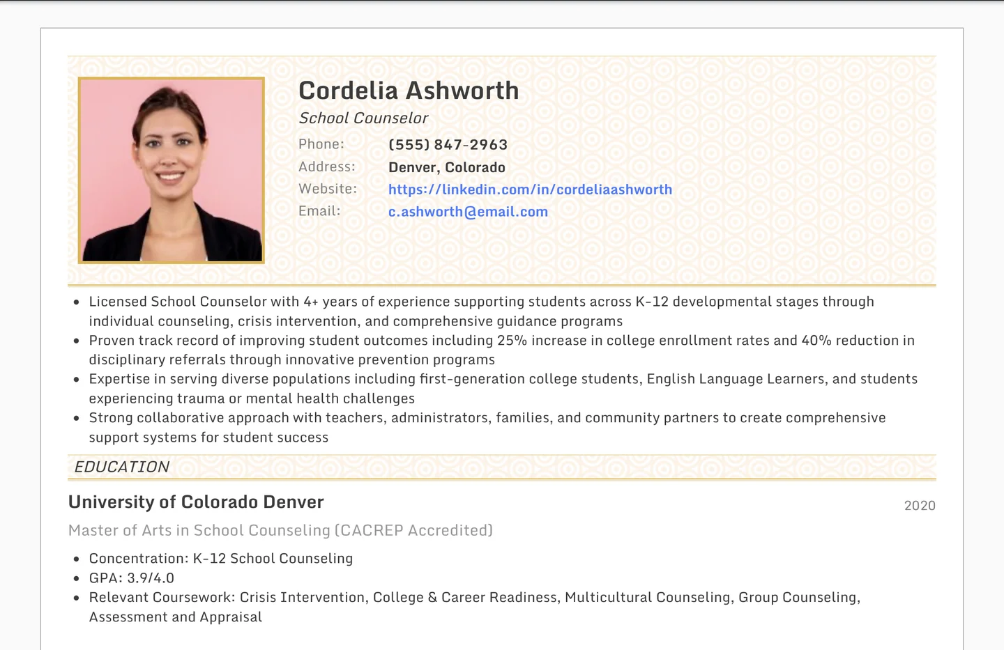 School Counselor