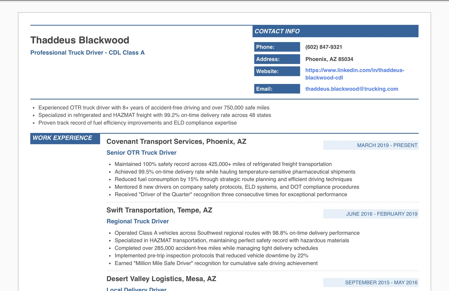 Truck Driver