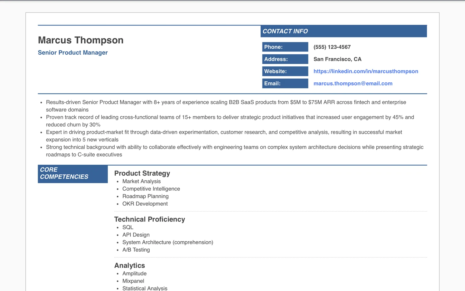 Senior Product Manager
