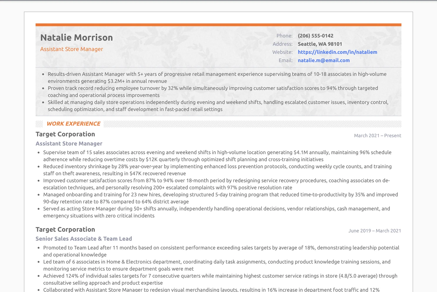 Assistant Manager