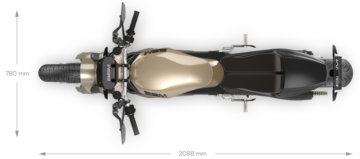 Hiro dimensions top view