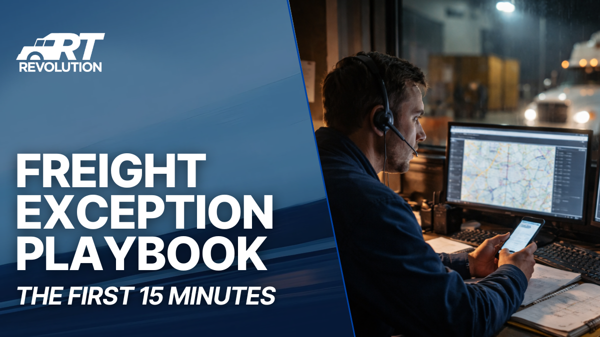 The freight exception playbook title card