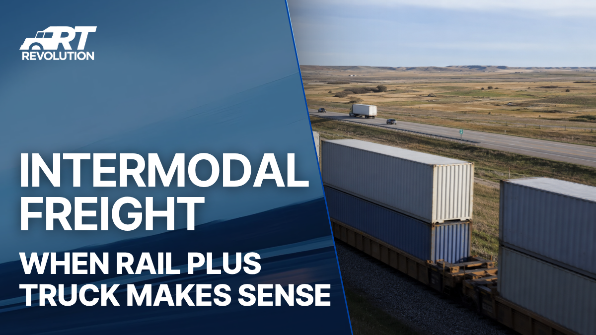 Blof post from Revolution about how Intermodal freight combines rail and truck to move containers and trailers over long distances