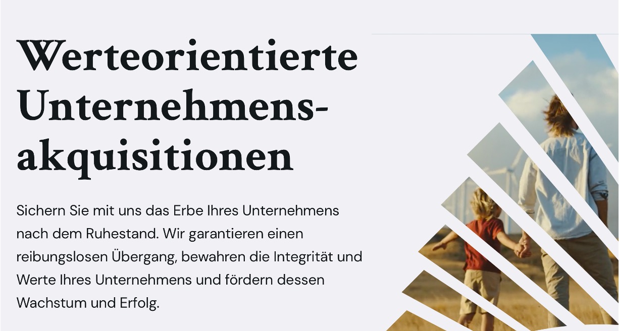 Adeleon Familienholding – Nachfolgepartner für mittelständische Unternehmen in Energie, Gesundheit und Lebensmittel.