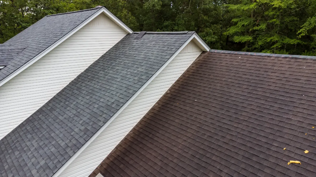 A roof inspection on a property in Irving, TX