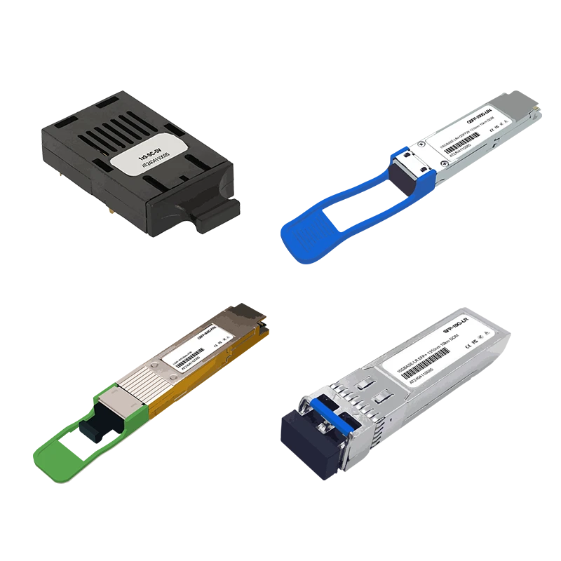 Collage of different network transceiver form factors