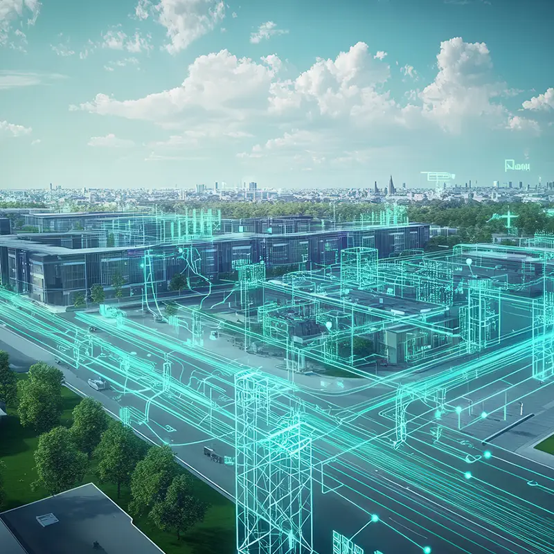 Digitally overlayed representation of a networked smart grid