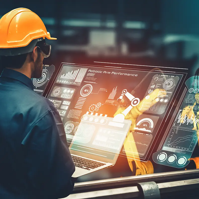 Manufacture worker monitoring machinery data