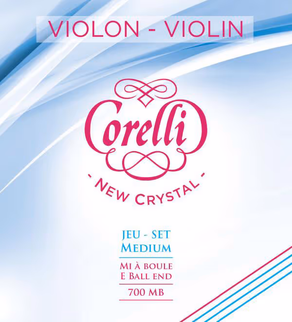 CORELLI NEW CRYSTAL MEDIUM SATS (E ÖGLA) VIOLINSTRÄNG[COR700M]