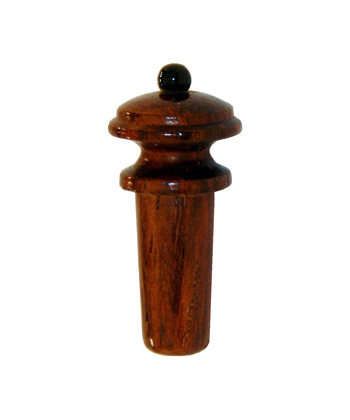 ÄNDKNAPP VIOLIN/VIOLA PALISANDER SVART KULA[Ä2015]