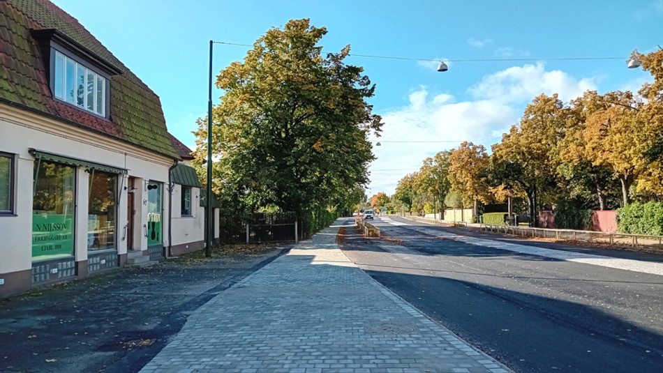 Erikslustvägen är öppen för biltrafik igen