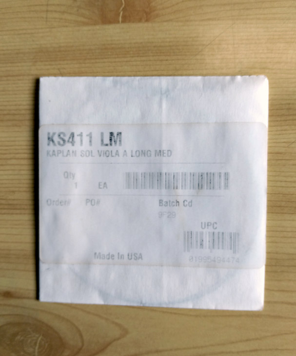 KAPLAN SOLUTIONS A VIOLASTRÄNG[DKS411]