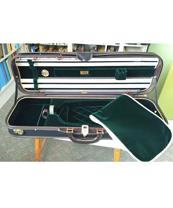 MUSAFIA LUXURY CLASSIC (SVART/GRÖN) VIOLINETUI[MUS3011]