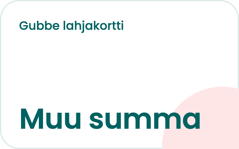 Gubbe lahjakortti oma summa
