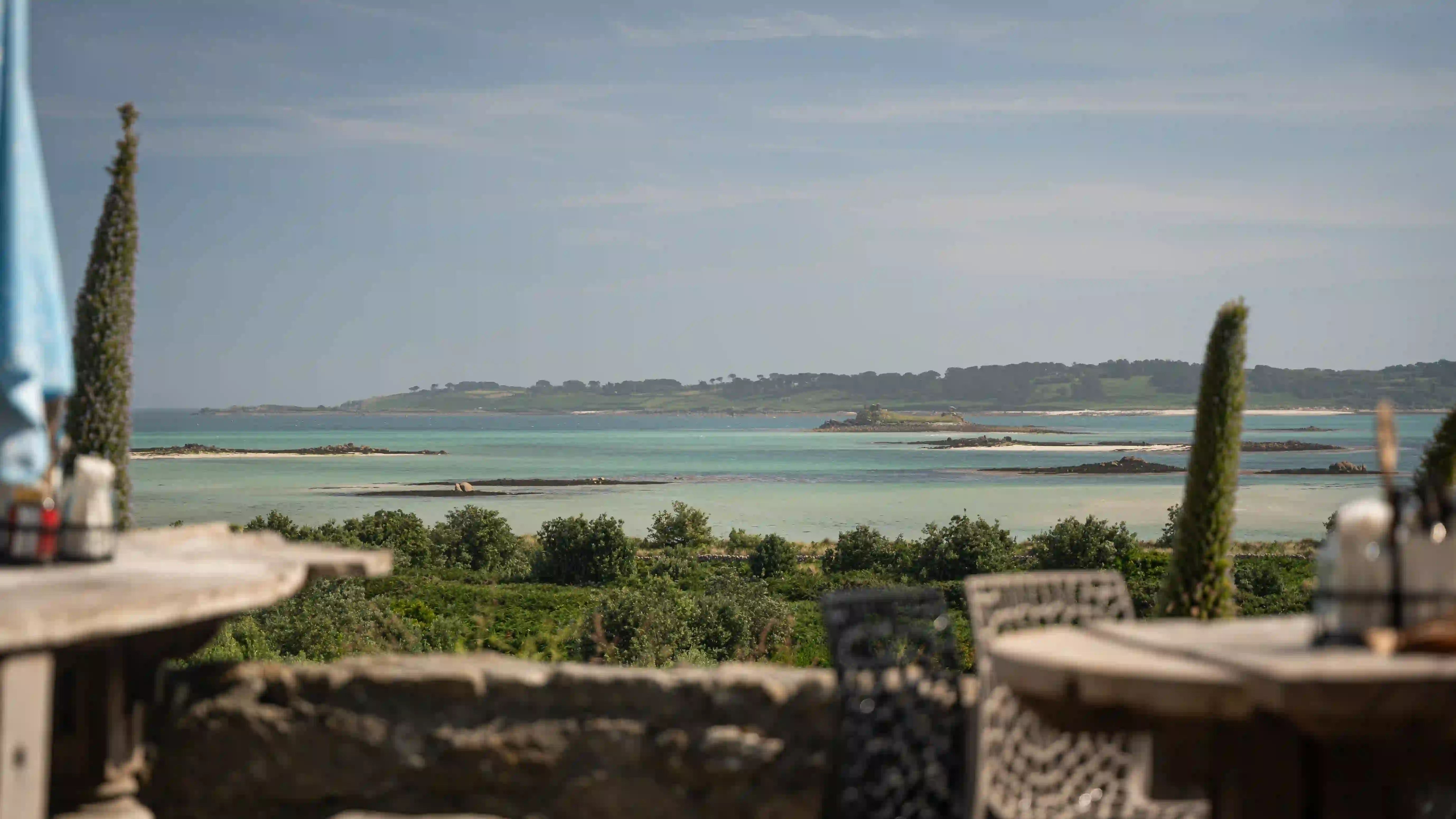 The view from the Seven Stones Inn St Martins