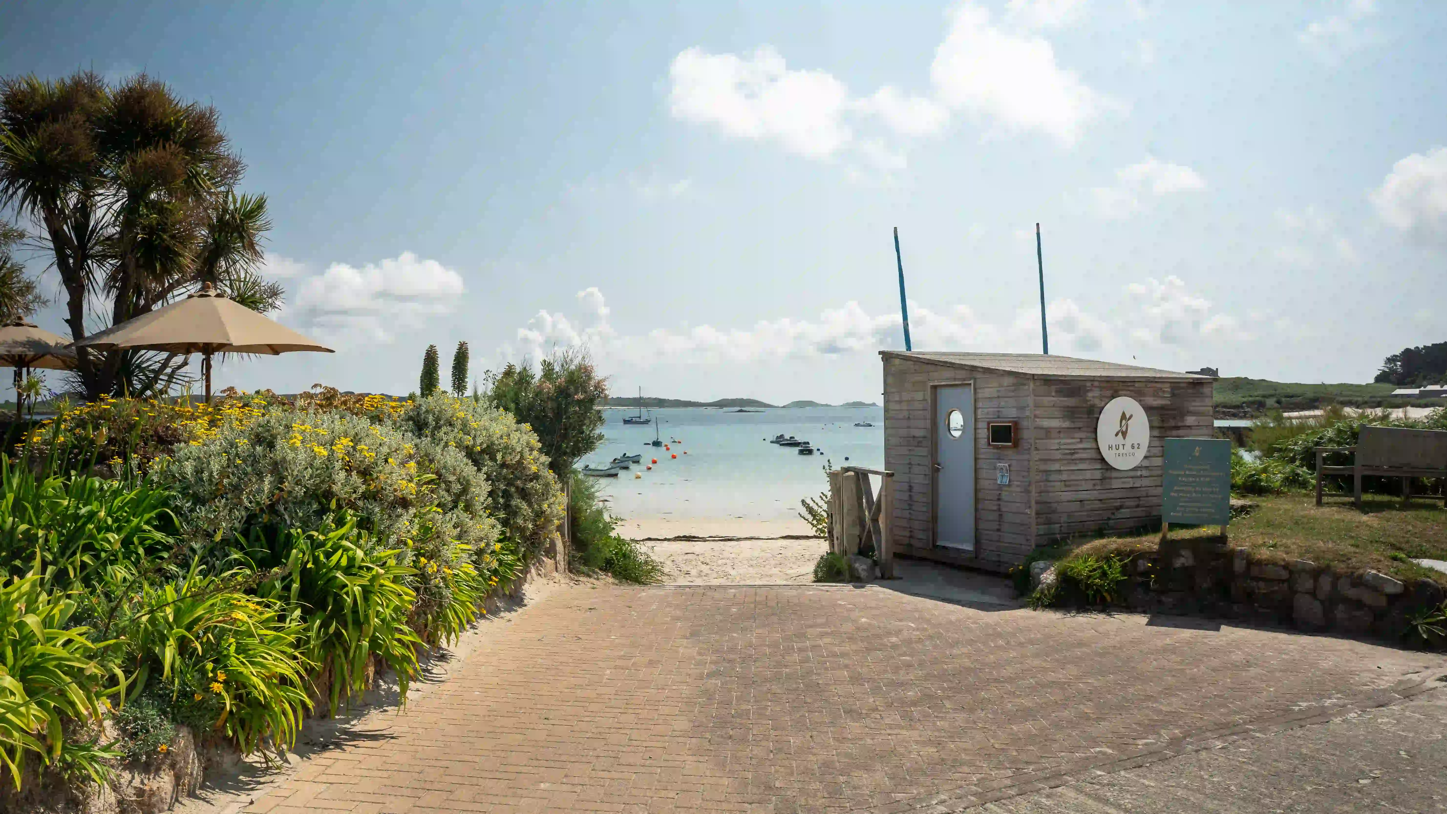 Looking out to sea from Ruin Beach Cafe Tresco