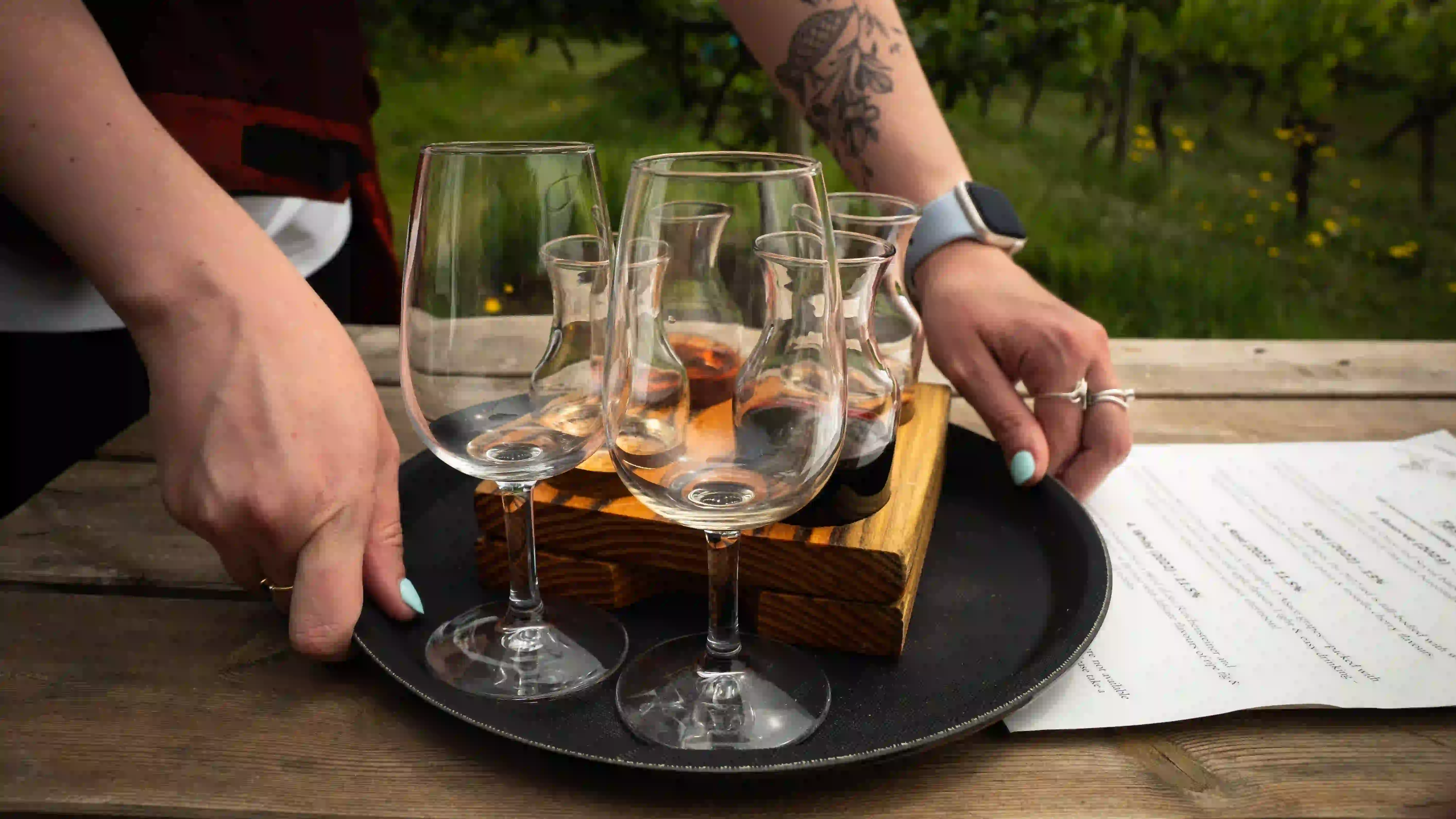 Wine tasting at St Martins Vineyard
