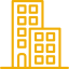 Yellow buildings illustration
