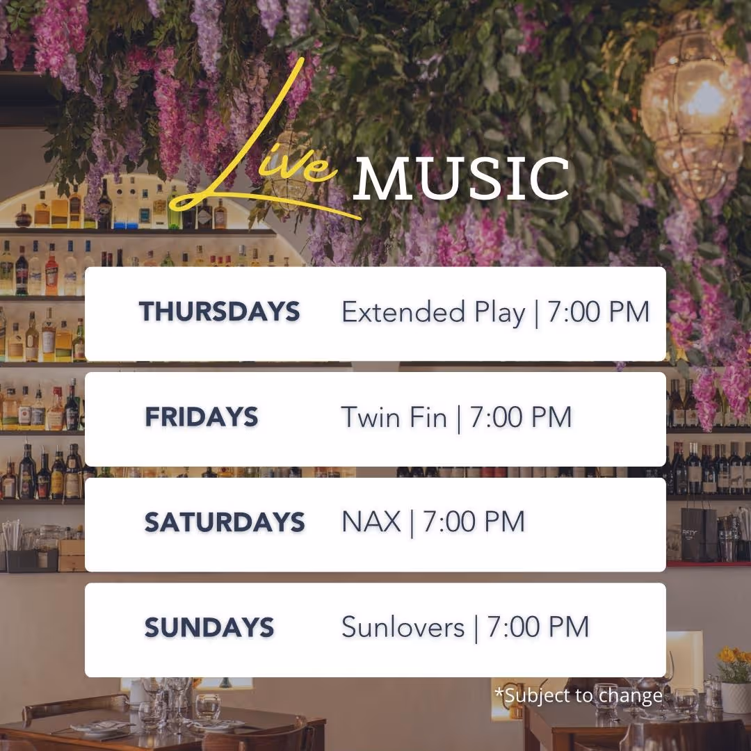 live MUSIC quinta do lago restaurant