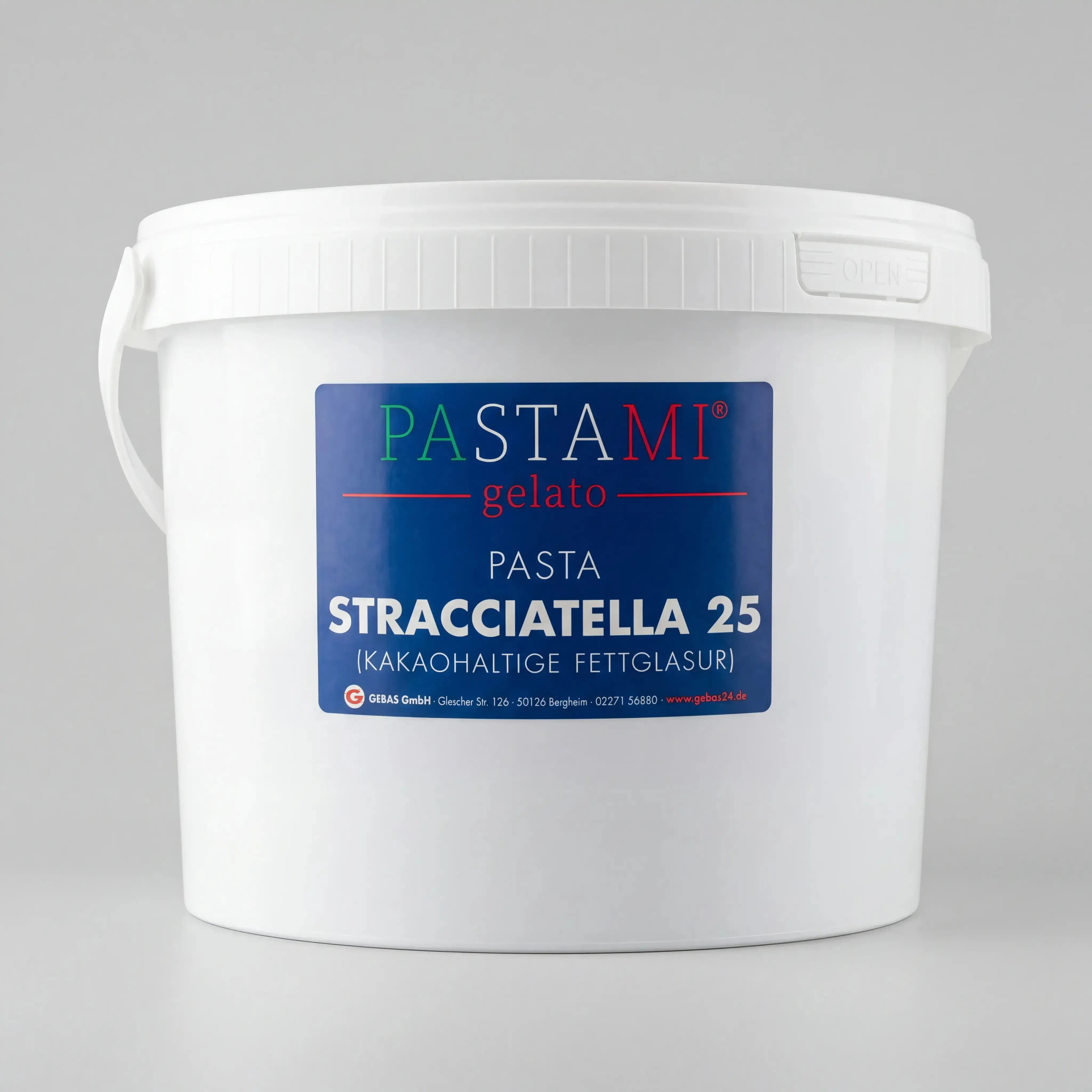 Kokosfett-Kakaoglasur Stracciatella 10 Kg