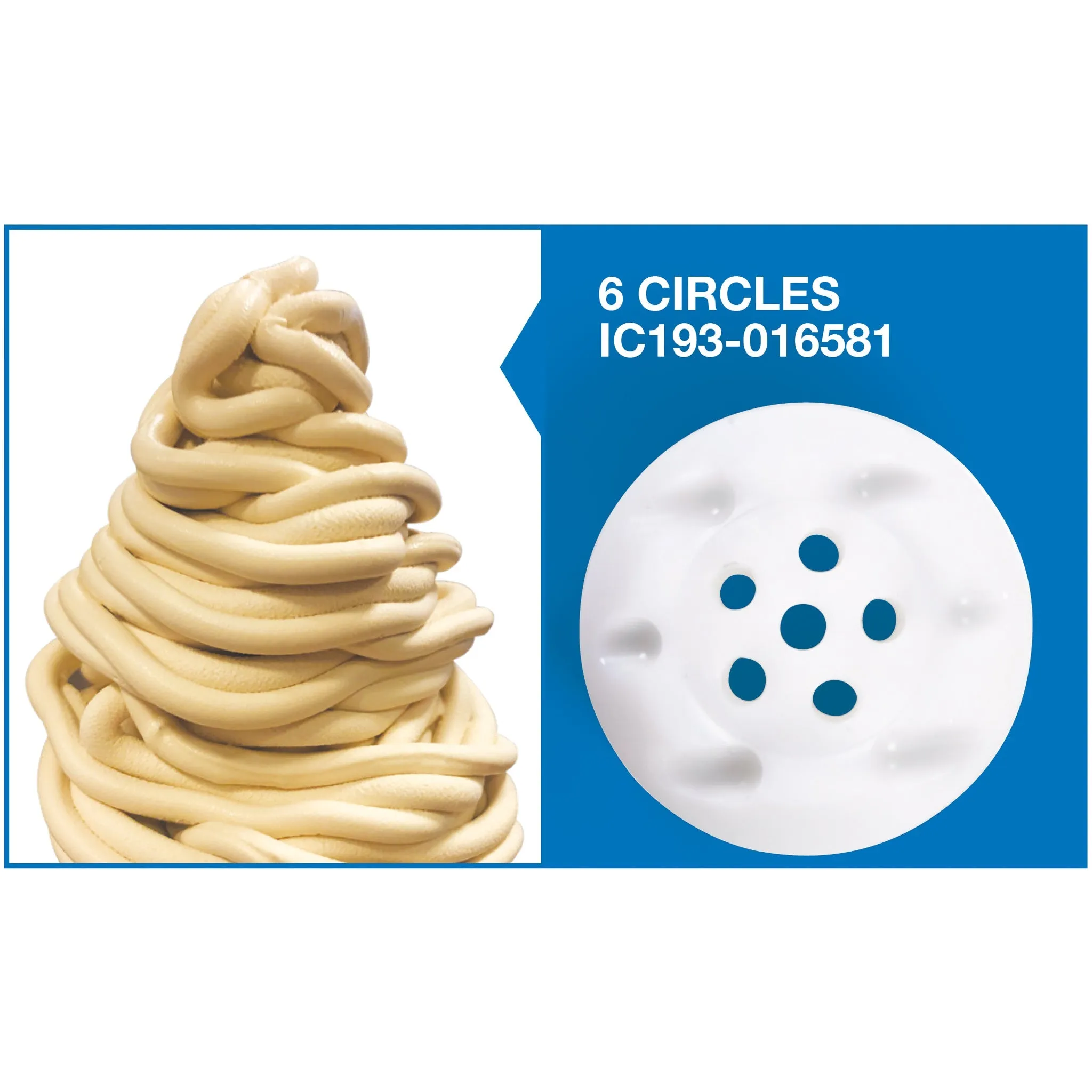 Dispensing nozzle – 6 Circles