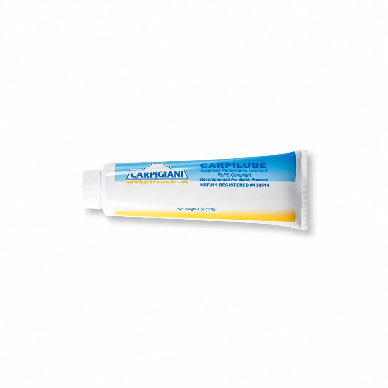 Carpigiani Carpilube für Laborgeräte – Lebensmittelechtes Schmierfett / Vaseline (113g Tube)