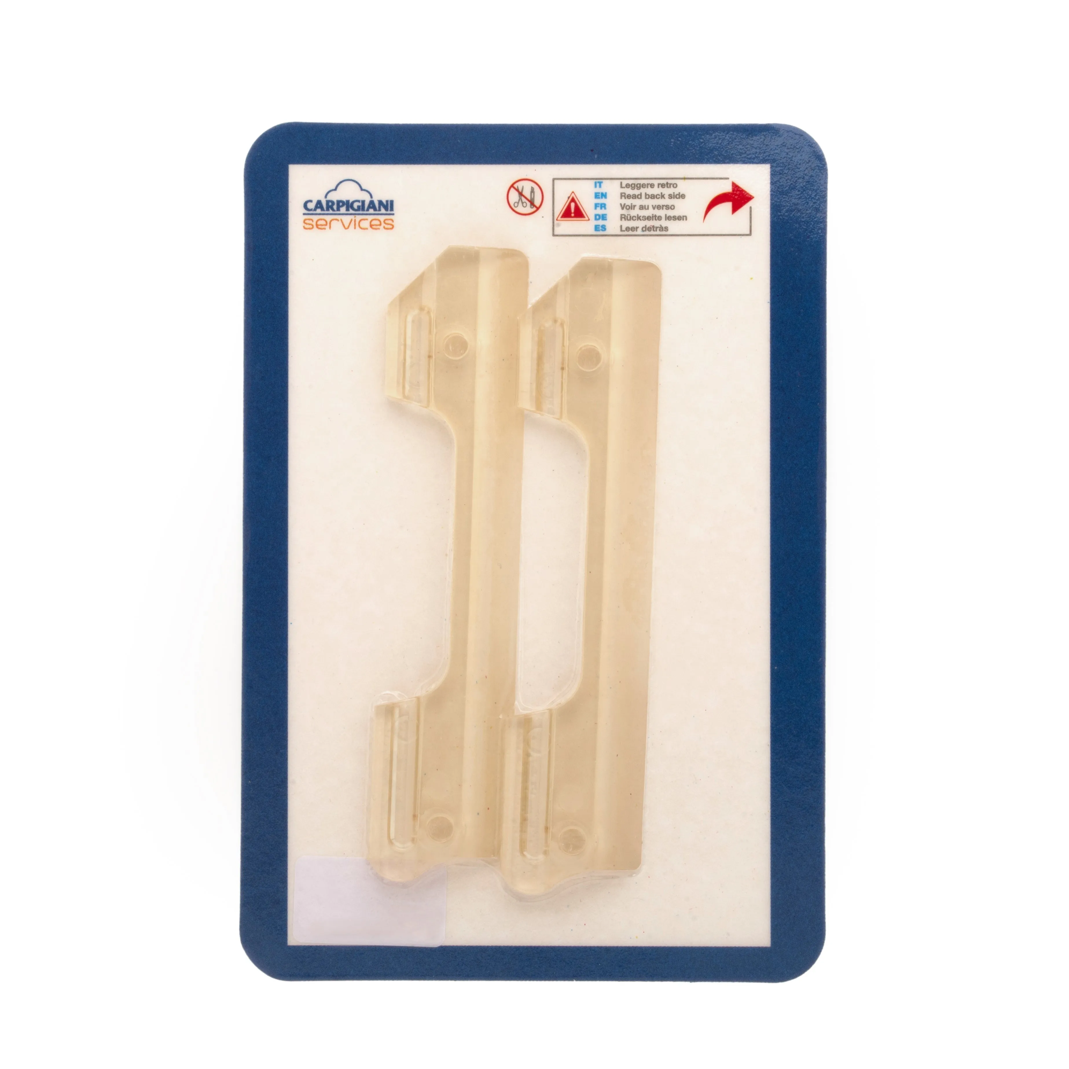 Two-piece scraper set without Gommino rubber inserts